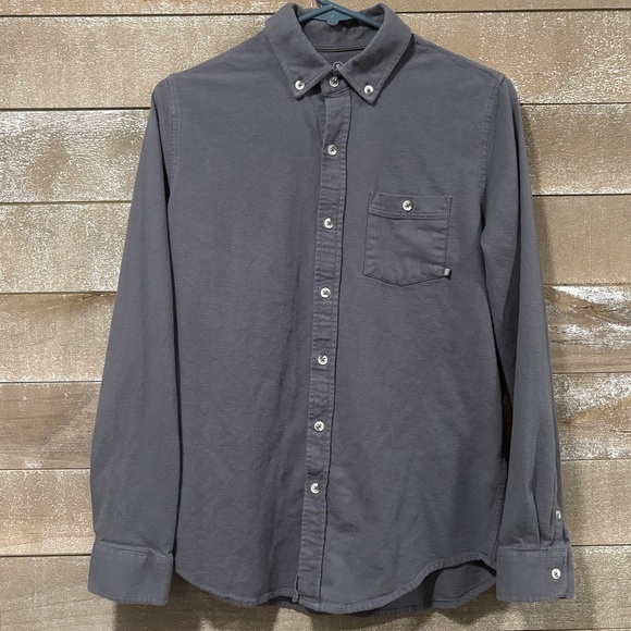 Free Fly grey blue Bamboo flannel size Small - Picture 2 of 7